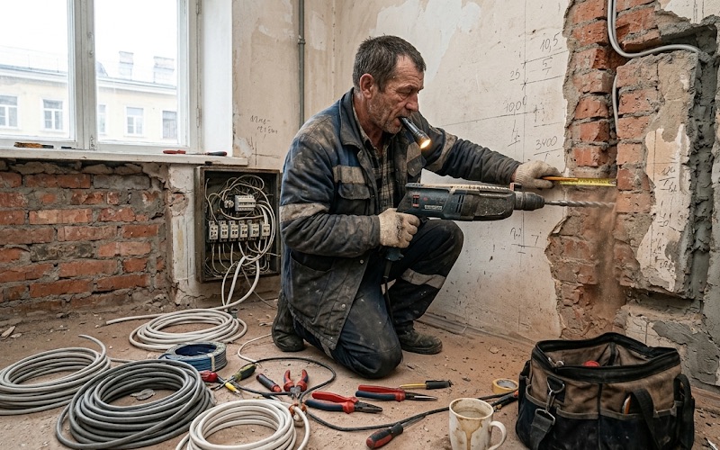 Elektroinstalācija vasarnīcā Jūrmalā